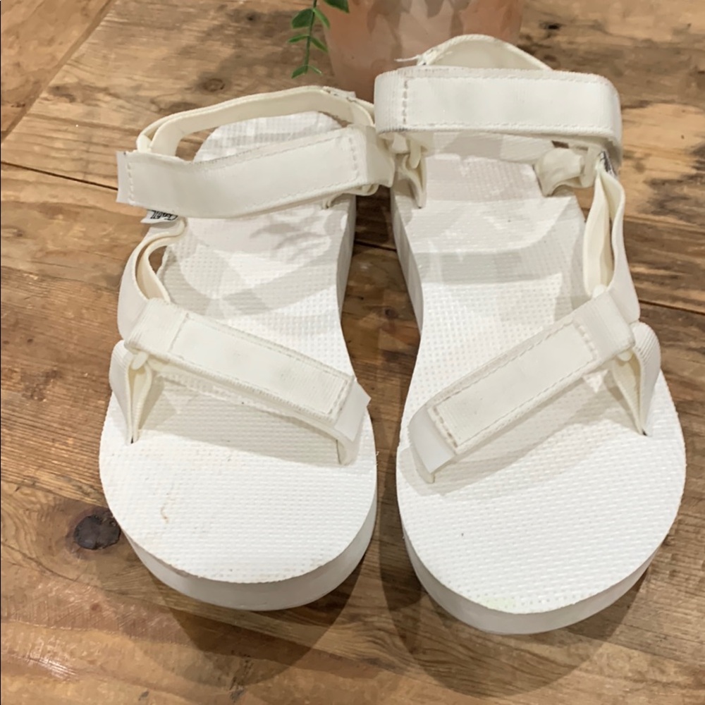 Teva White Strappy Sandals